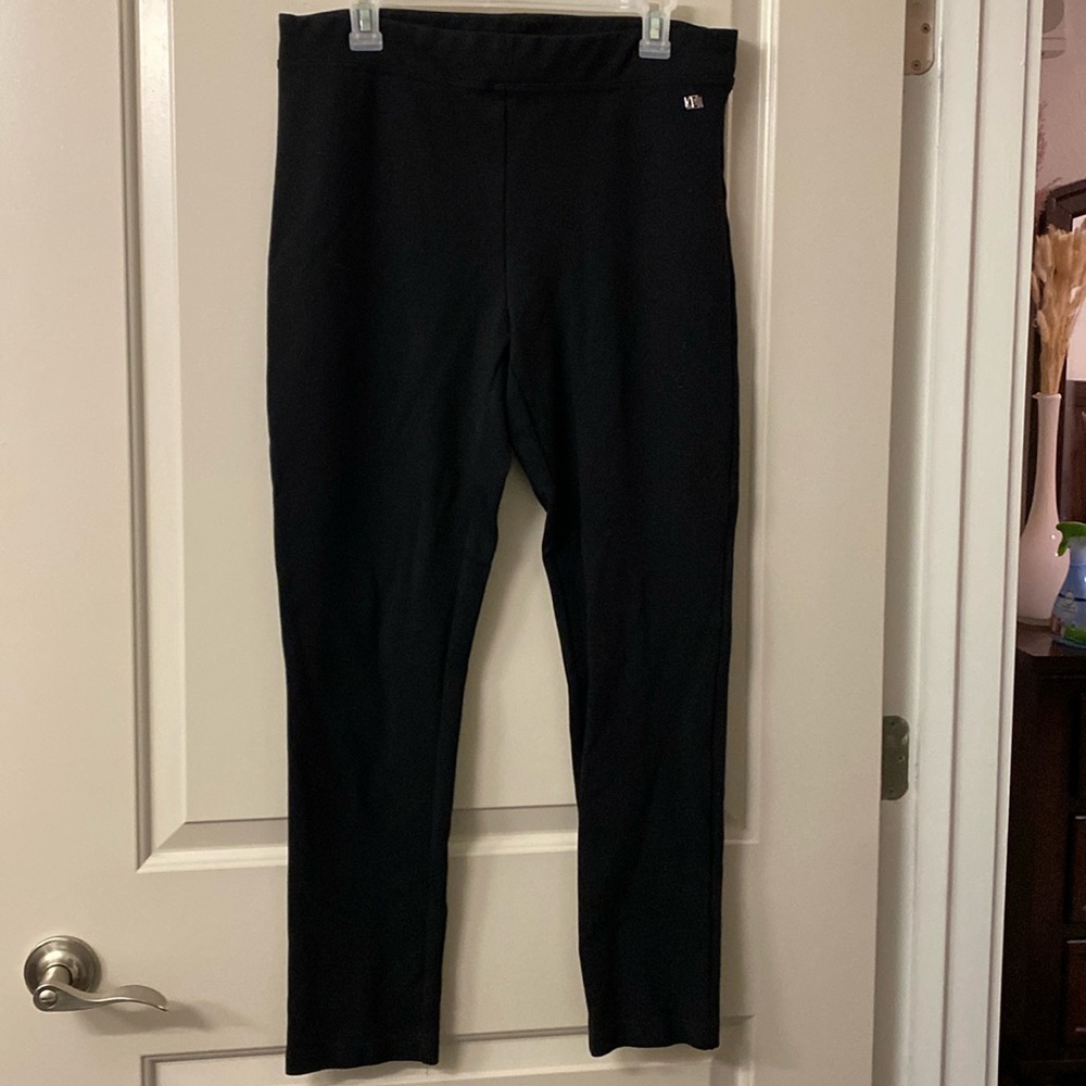 Black dressy leggings/ dress pants.  Calvin Klein